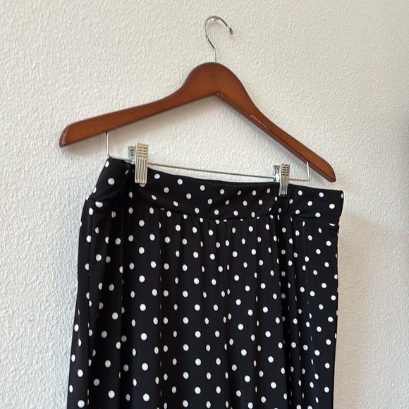 Chicos Wide Leg Polka Dot Trousers - Picture 3 of 5